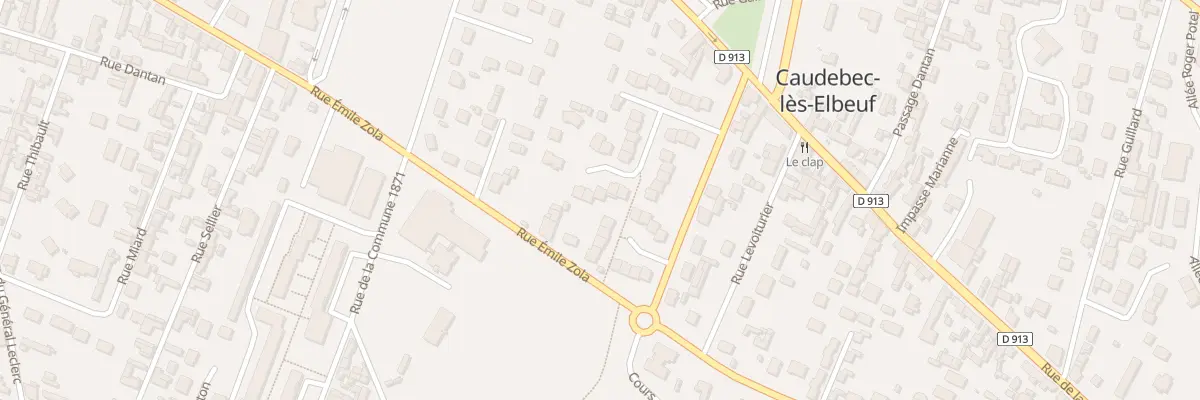 Plan du 15 Rue Eugène Pottier à Caudebec-lès-Elbeuf