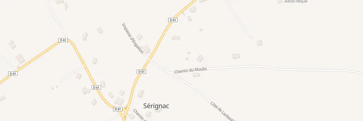 Plan du 5320 La Maillarde à Sérignac