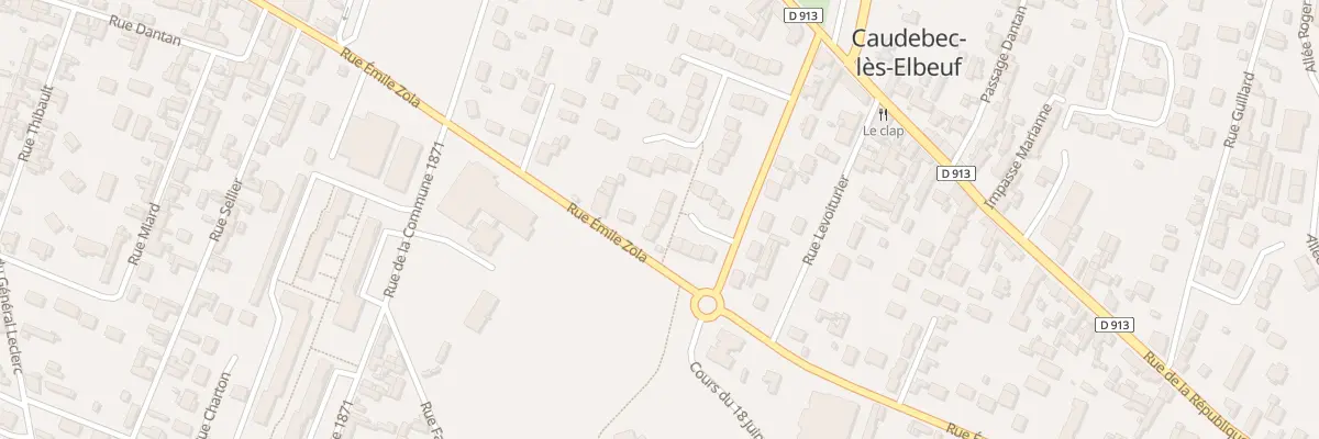 Plan du 6 Rue Eugène Pottier à Caudebec-lès-Elbeuf