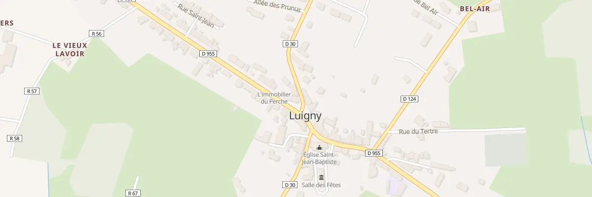 Plan du 2 Rue du Perche à Luigny