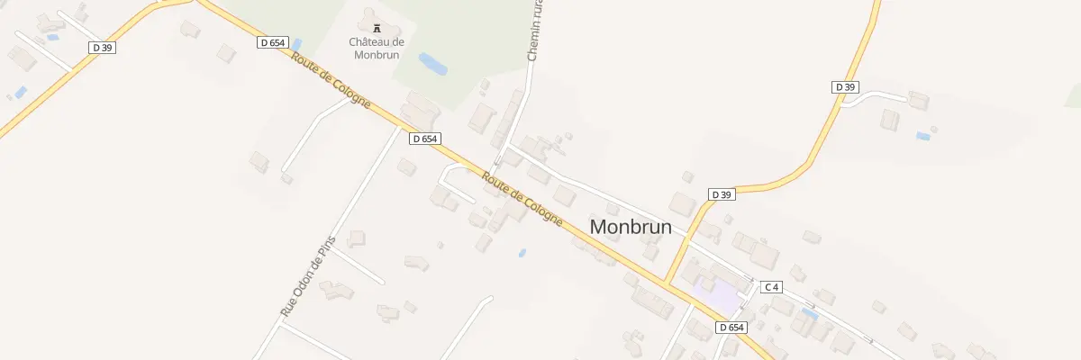 Plan du 5012 Au Village à Monbrun