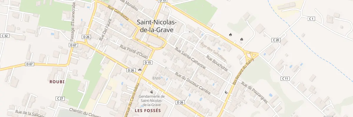 Plan du 14 Rue Ste Catherine à Saint-Nicolas-de-la-Grave