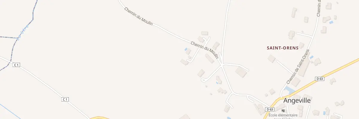 Plan du 285 Che du Moulin à Angeville
