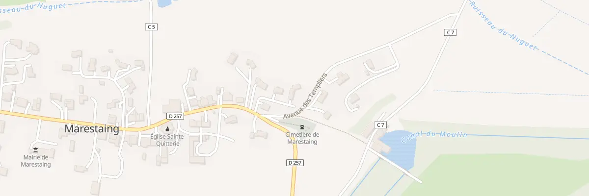 Plan du 5834 Au Village à Marestaing