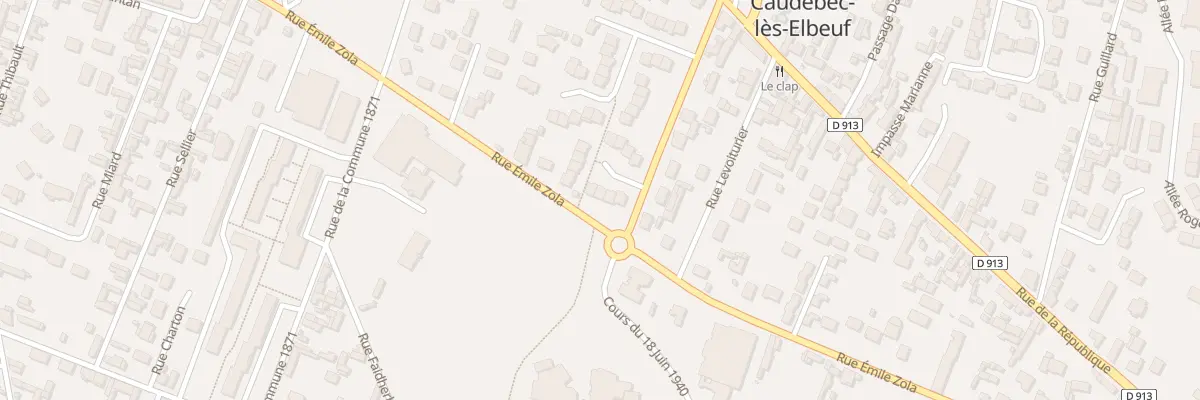 Plan du 3 Rue Eugène Pottier à Caudebec-lès-Elbeuf