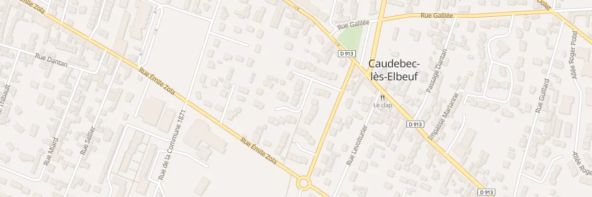Plan du 21 Rue Eugène Pottier à Caudebec-lès-Elbeuf