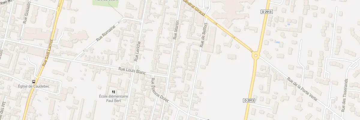 Plan du 23 Rue Martin à Caudebec-lès-Elbeuf