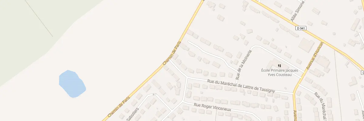 Plan du 14 Rue du Mal de Lattre Tassigny à Senonches