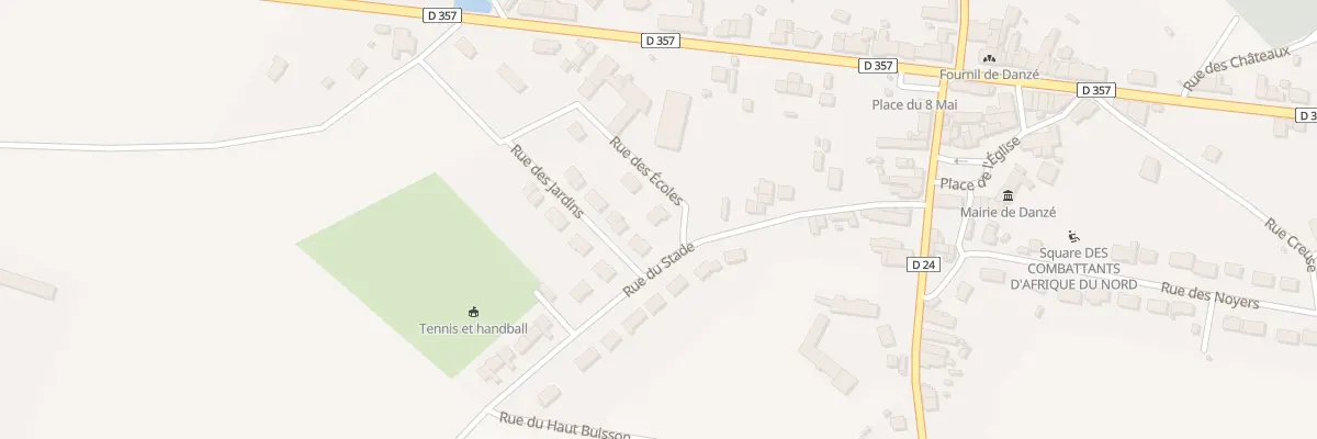 Plan du 1 Rue des Ecoles à Danzé