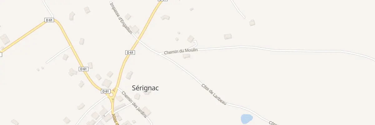 Plan du 10 Che du Moulin à Sérignac