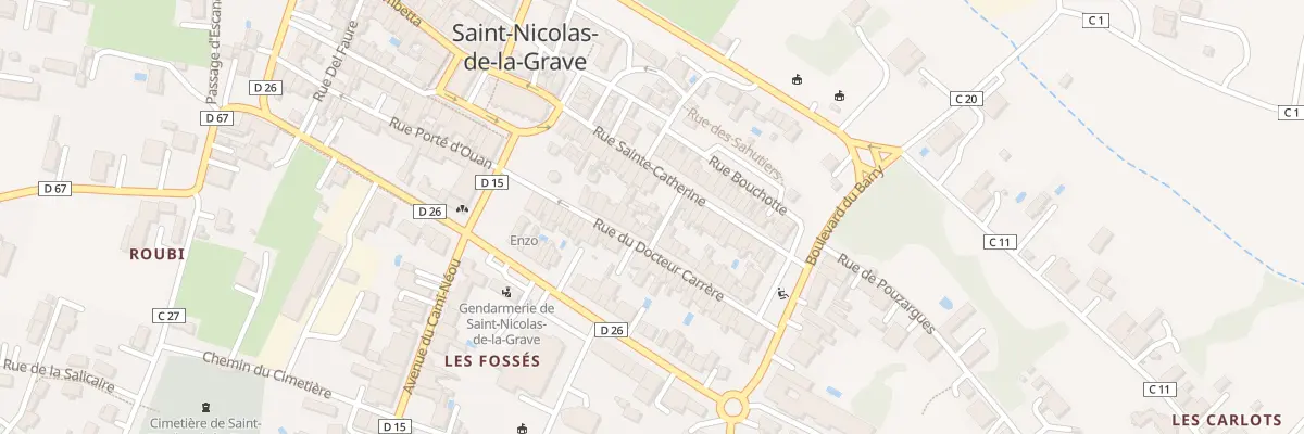 Plan du 5303 Rue du Bazacle à Saint-Nicolas-de-la-Grave