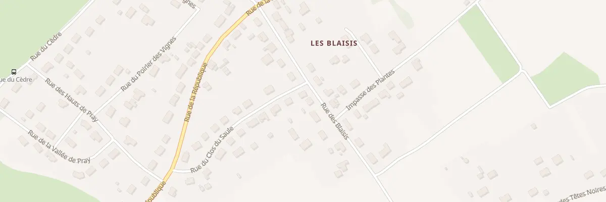 Plan du 1 Rue du Clos du Saule à Chargé