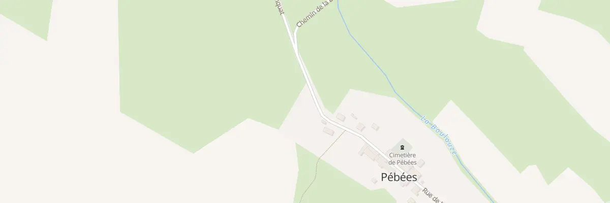 Plan du 5100 A la Peyre à Pébées