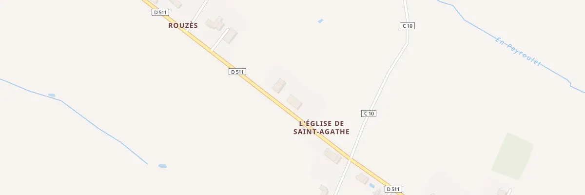 Plan du 5060 A l’Eglise de Sainte Agath à Encausse