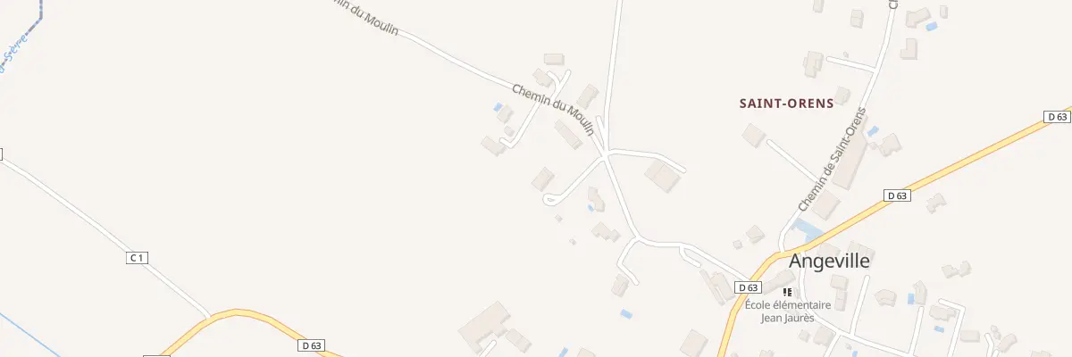 Plan du 201 Che du Moulin à Angeville