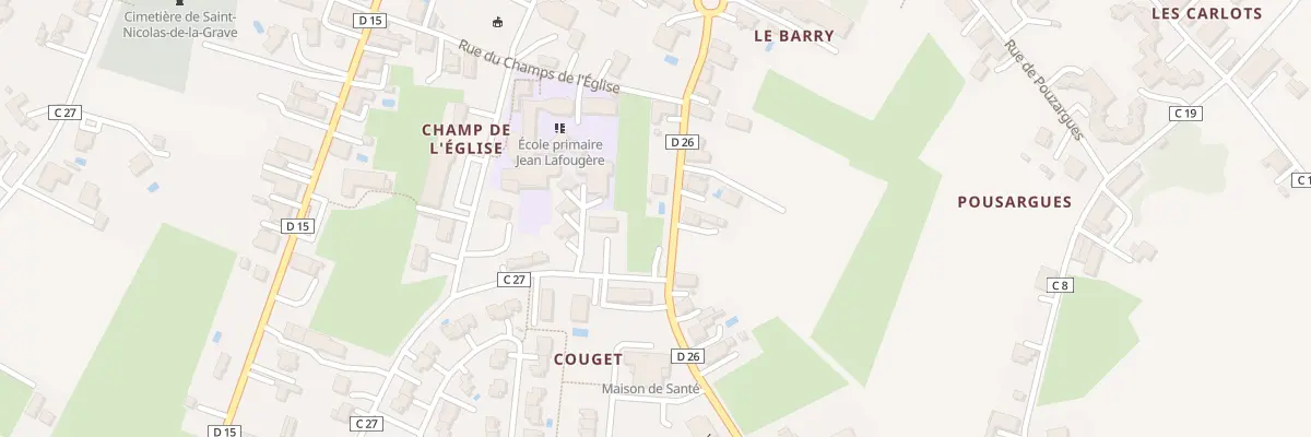 Plan du 134 Rte de Douzil à Saint-Nicolas-de-la-Grave