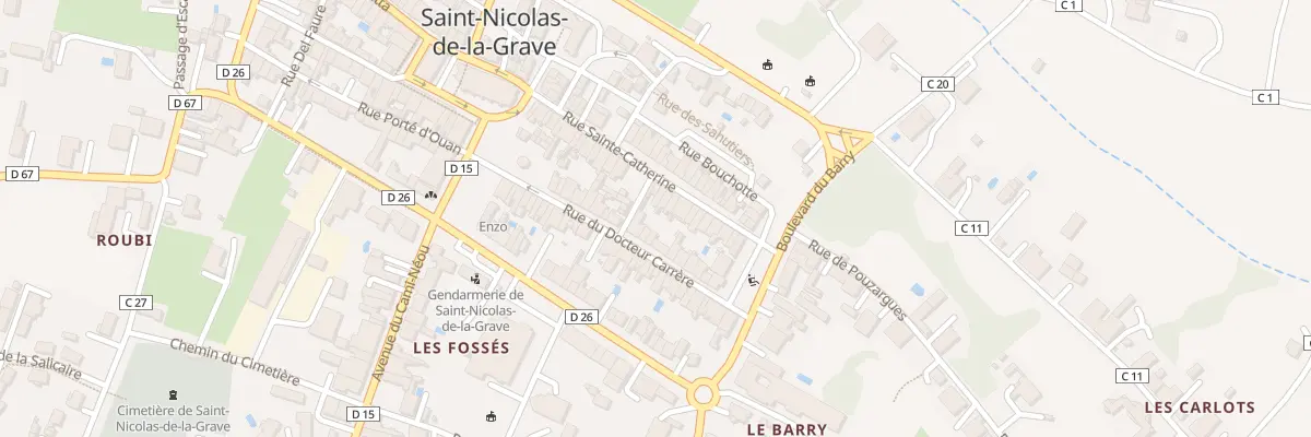 Plan du 34 Rue Sainte-Catherine à Saint-Nicolas-de-la-Grave
