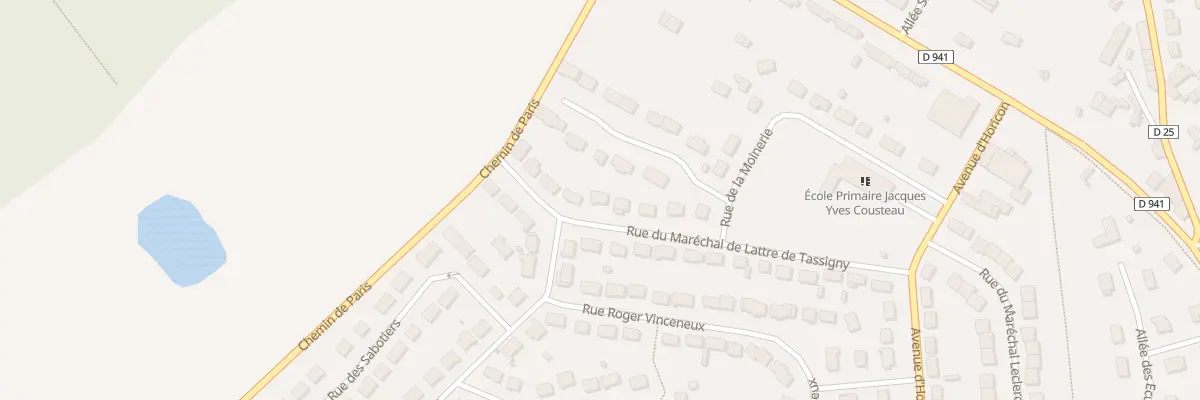 Plan du 8 Rue du Mal de Lattre Tassigny à Senonches