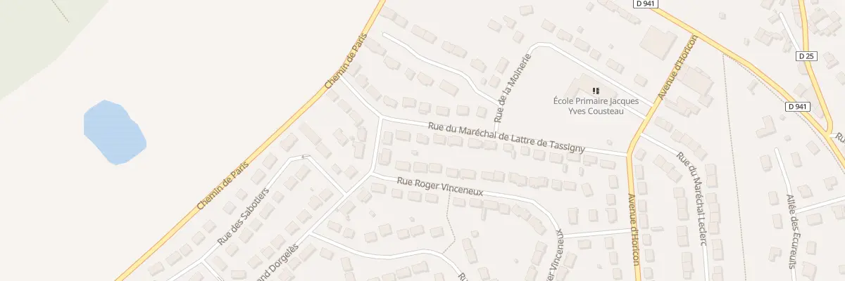 Plan du 23 Rue du Mal de Lattre Tassigny à Senonches