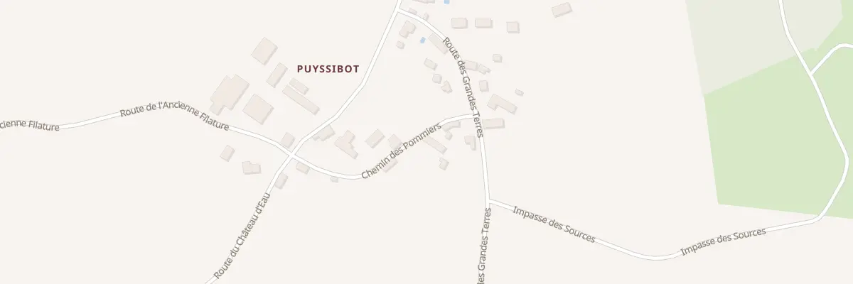 Plan du 228 Puissibot Nord à Saint-Priest-les-Fougères