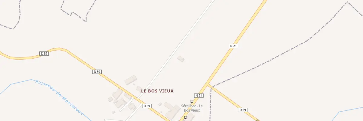 Plan du 162 Imp du Bos Vieux à Séreilhac