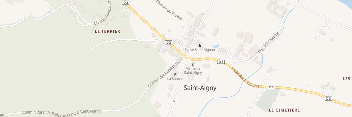 Plan du 1 Che des Randonneurs à Saint-Aigny
