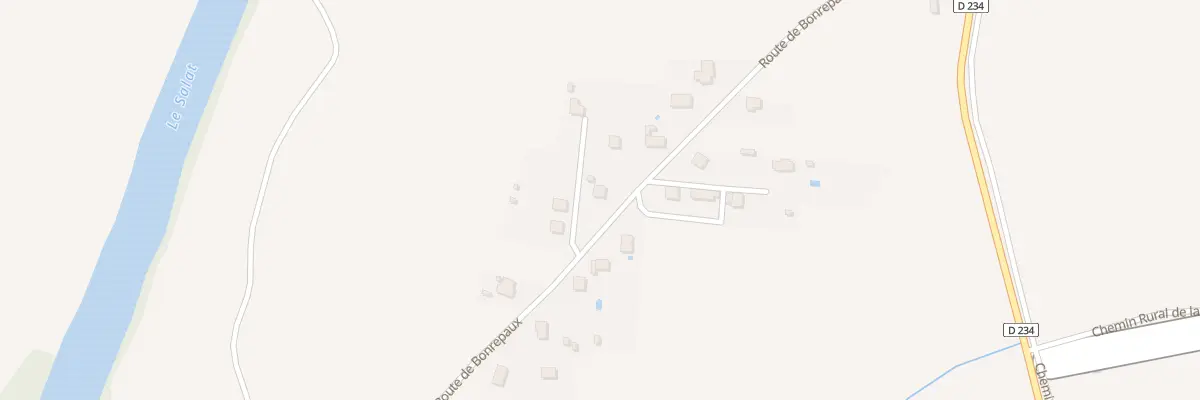 Plan du 33 Rte de Bonrepaux à Prat-Bonrepaux