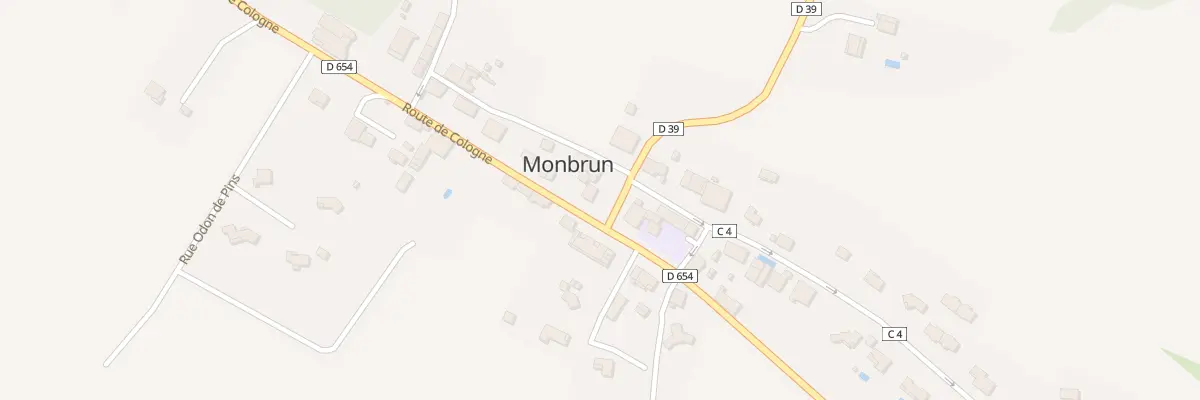 Plan du 5007 Au Village à Monbrun