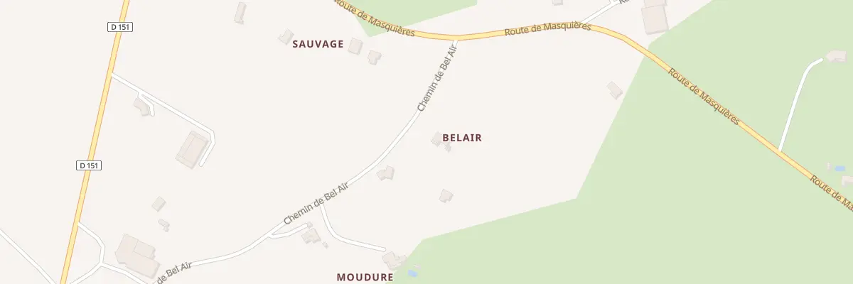 Plan du 5051 Belair à Thézac