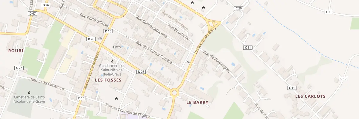 Plan du 8 Bd du Barry à Saint-Nicolas-de-la-Grave