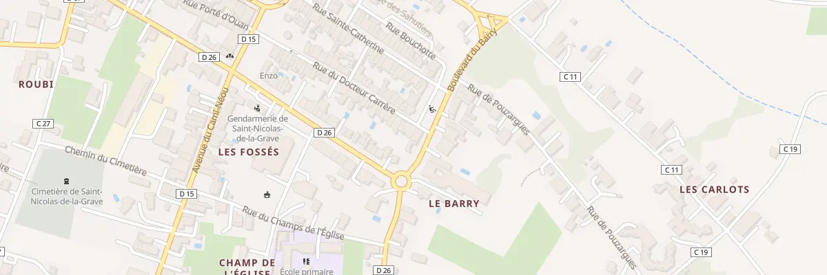 Plan du 52 Rue du Doc Carrere à Saint-Nicolas-de-la-Grave