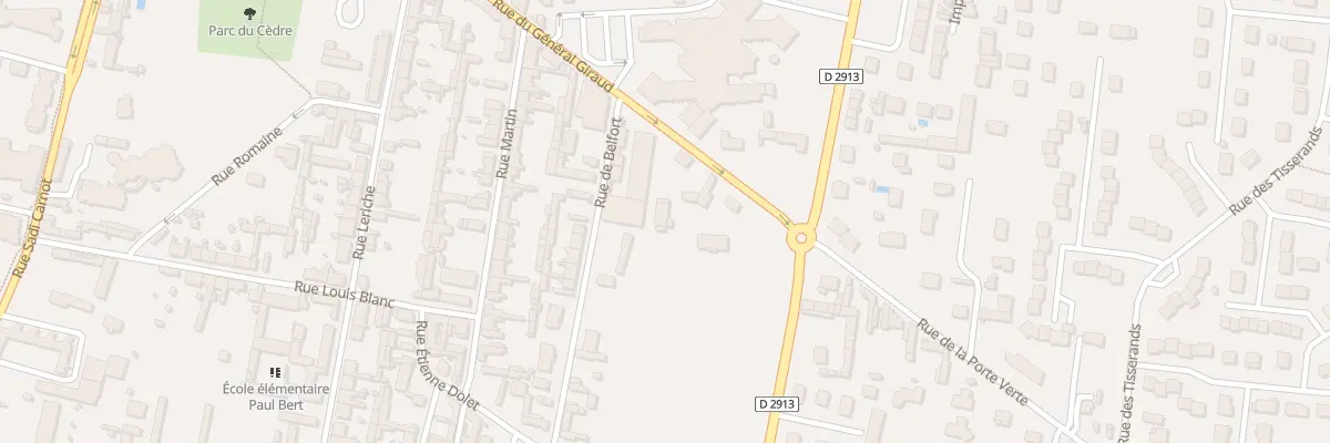 Plan du 1A Rue de Belfort à Caudebec-lès-Elbeuf
