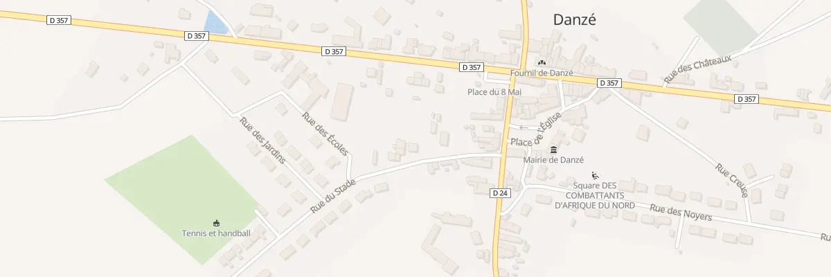 Plan du 6 Rue du Stade à Danzé