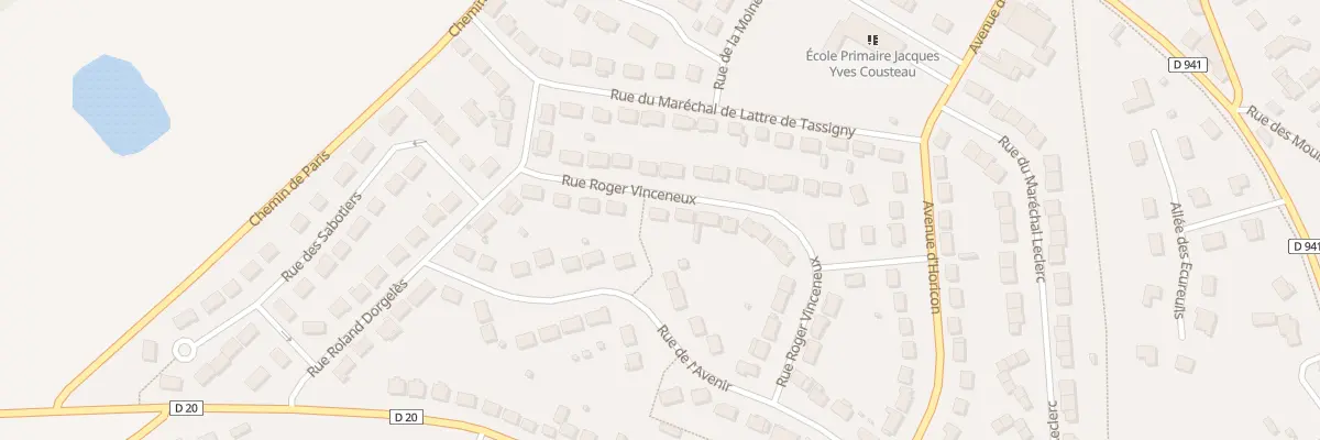 Plan du 8 Rue Roger Vinceneux à Senonches