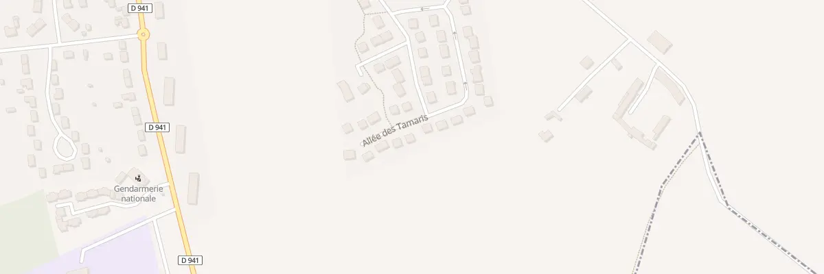 Plan du 2 All des Tamaris à La Loupe