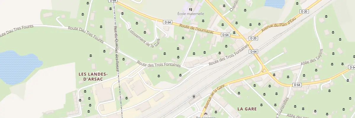 Plan du 16 Rte des 3 Fontaines à Bussière-Galant