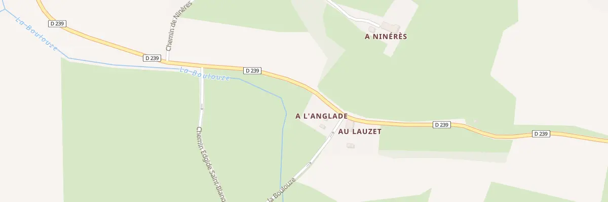 Plan du 5040 A l’Anglade à Pébées
