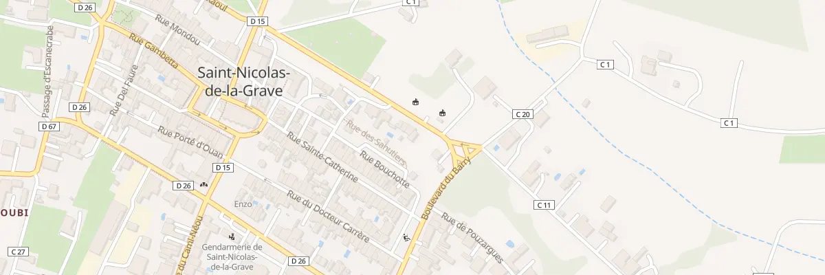 Plan du 26 Bd des Fossés de Raoul à Saint-Nicolas-de-la-Grave