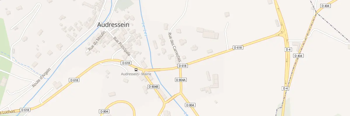 Plan du 2 Che des Lanes et Carreches à Audressein