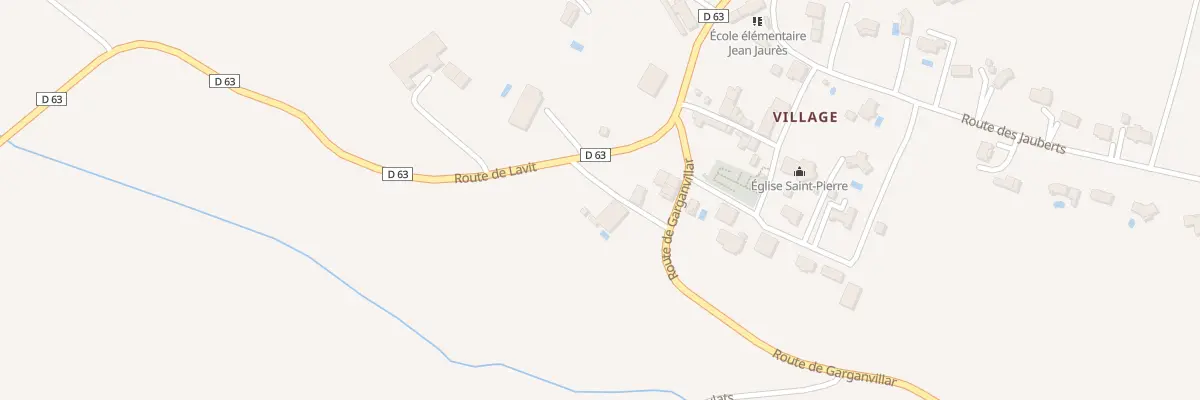 Plan du 100 Rte de Garganvillar à Angeville