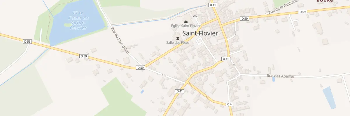 Plan du 13 Rue du Général de Gaulle à Saint-Flovier