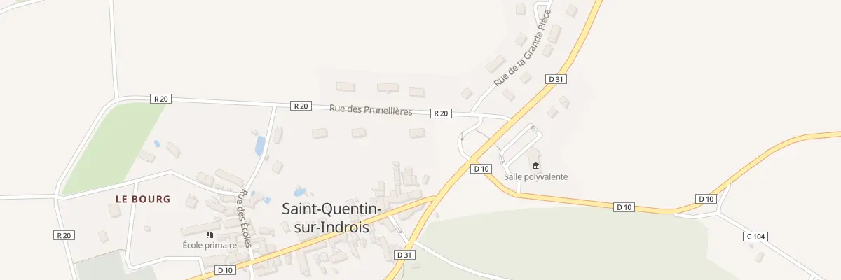 Plan du 2 Rue des Prunellieres à Saint-Quentin-sur-Indrois
