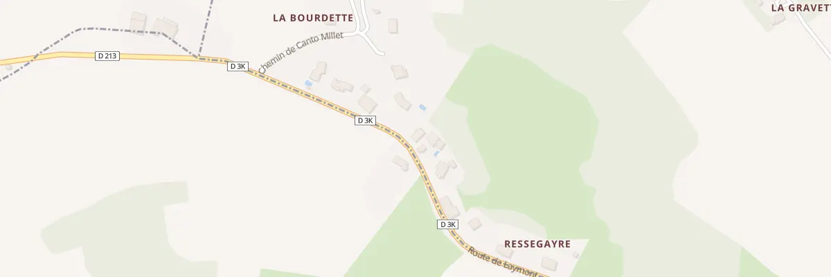 Plan du 15A Ressegayre à Monès