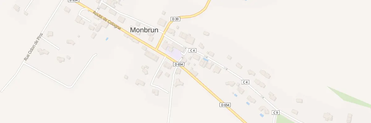 Plan du 5036 Au Village à Monbrun
