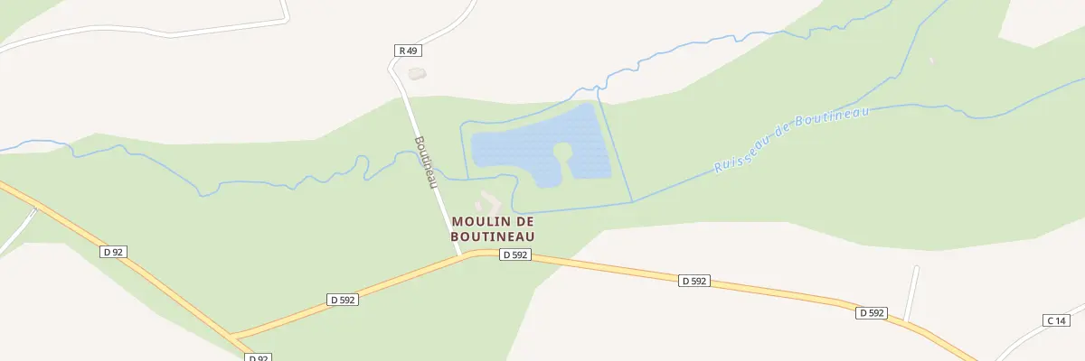 Plan du 11 Moulin de Boutineau à Perrusson