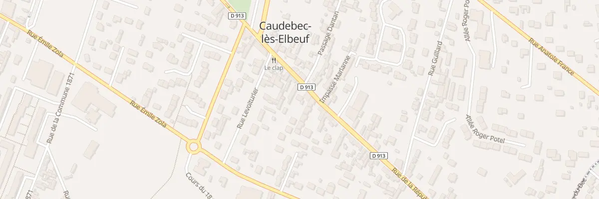 Plan du 75 Rue de la République à Caudebec-lès-Elbeuf