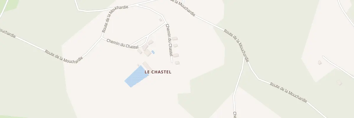 Plan du 195 Le Chastel à Plazac