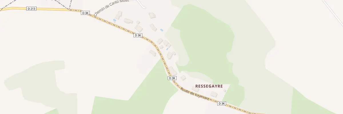 Plan du 15 Ressegayre à Monès