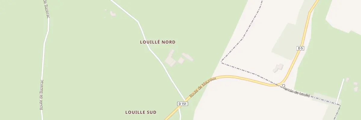 Plan du 611 Chem de Louillé à Thézac