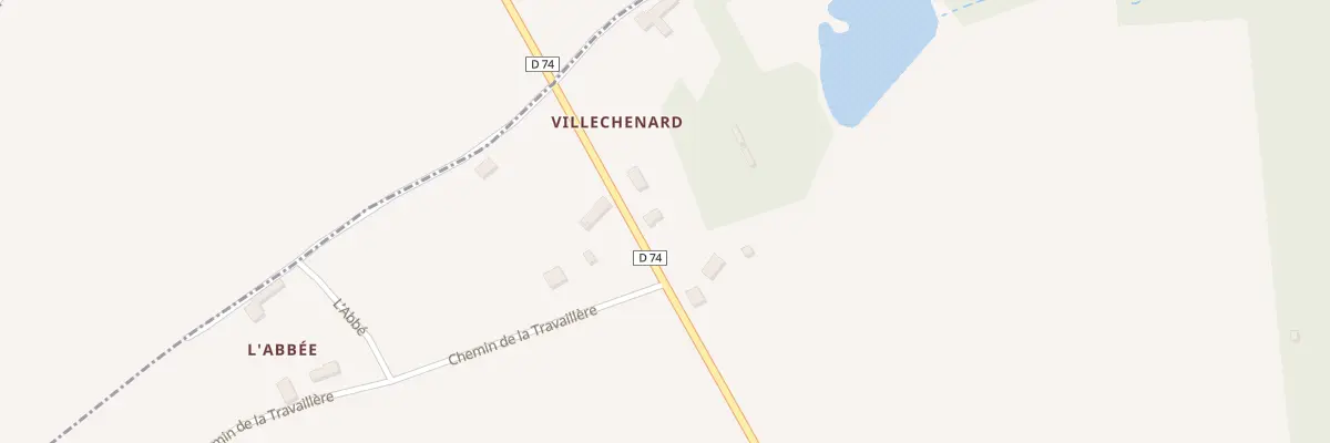 Plan du 9001 Villechenard à Dame-Marie-les-Bois